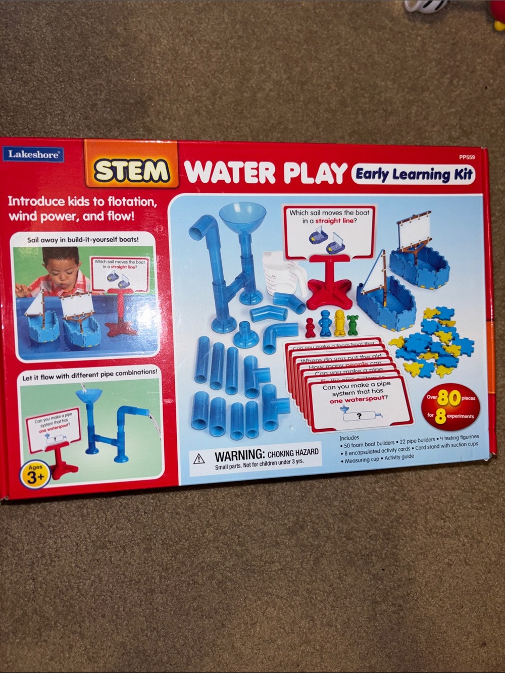 New! Lakeshore STEM Water Play Early Learning Kit - Blue